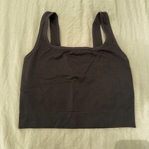 All in Motion Charcoal Cropped Tank